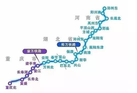 云阳县至万州区接上在建的渝万高铁.全长图片
